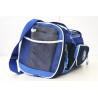 Blue duffle bag