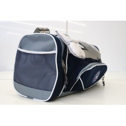 Grey duffle bag